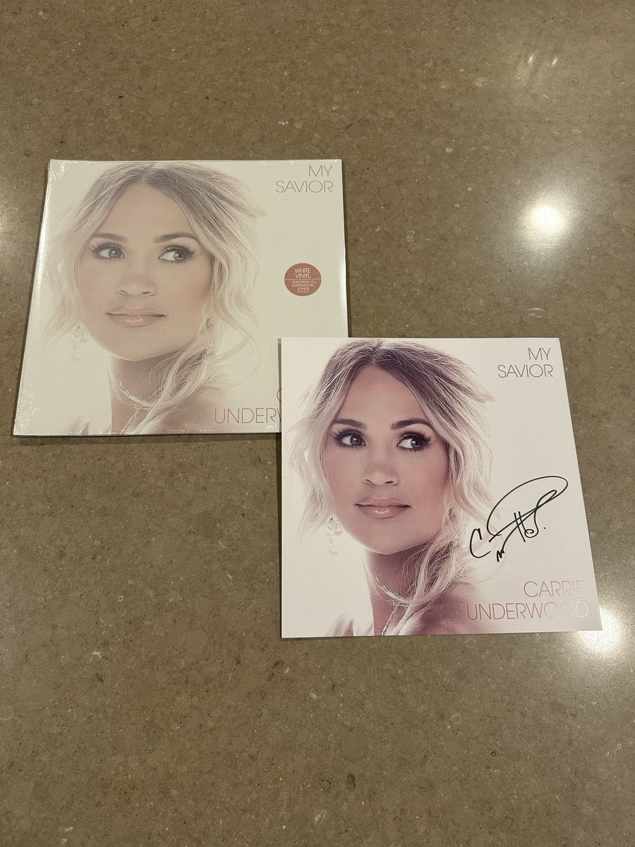 Carrie Underwood-SIGNED My Savior White Vinyl-NEW
