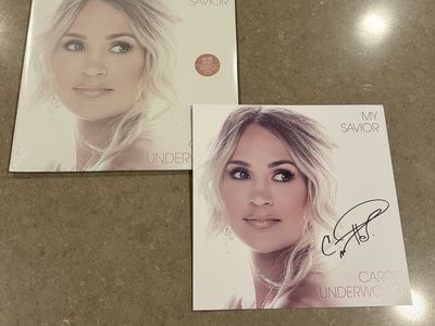 Carrie Underwood-SIGNED My Savior White Vinyl-NEW