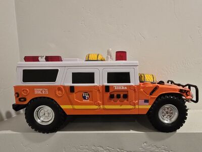 Tonka 911 Fire Rescue Hummer Emergency Toy Truck