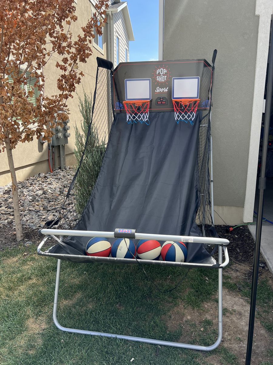 Pop-A-Shot Dual Shot Sport Arcade Basketball Game w/ 4 Balls