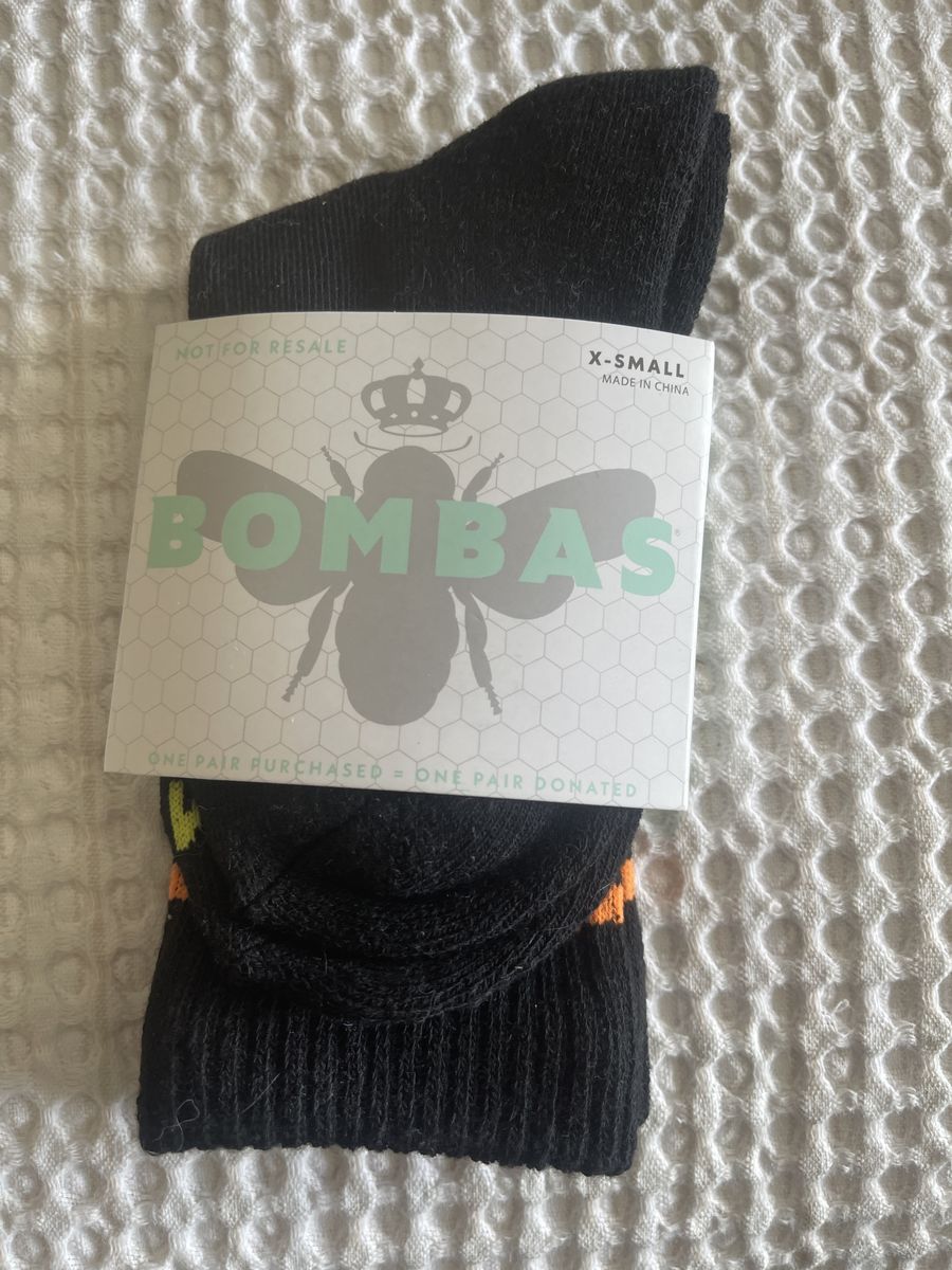 Bombas Kids X-Small Black Ankle Socks