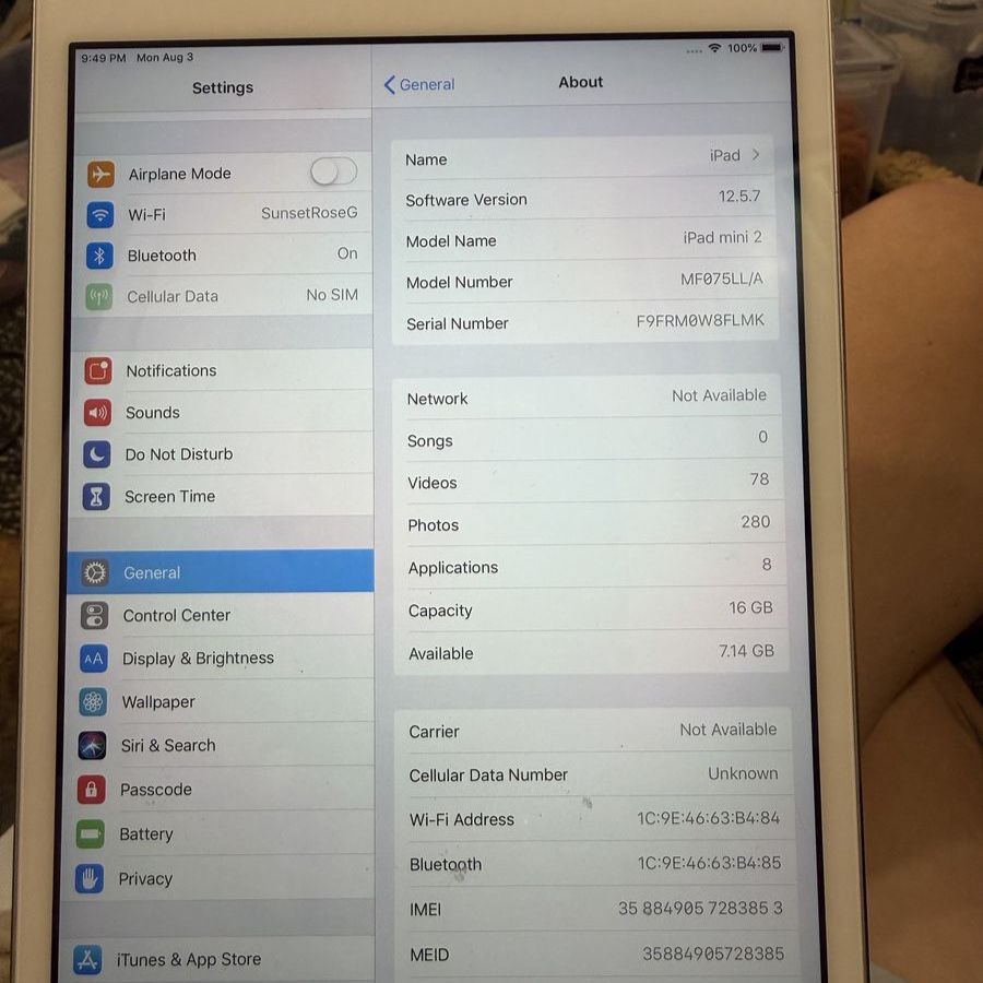 iPad mini 2 WiFi only