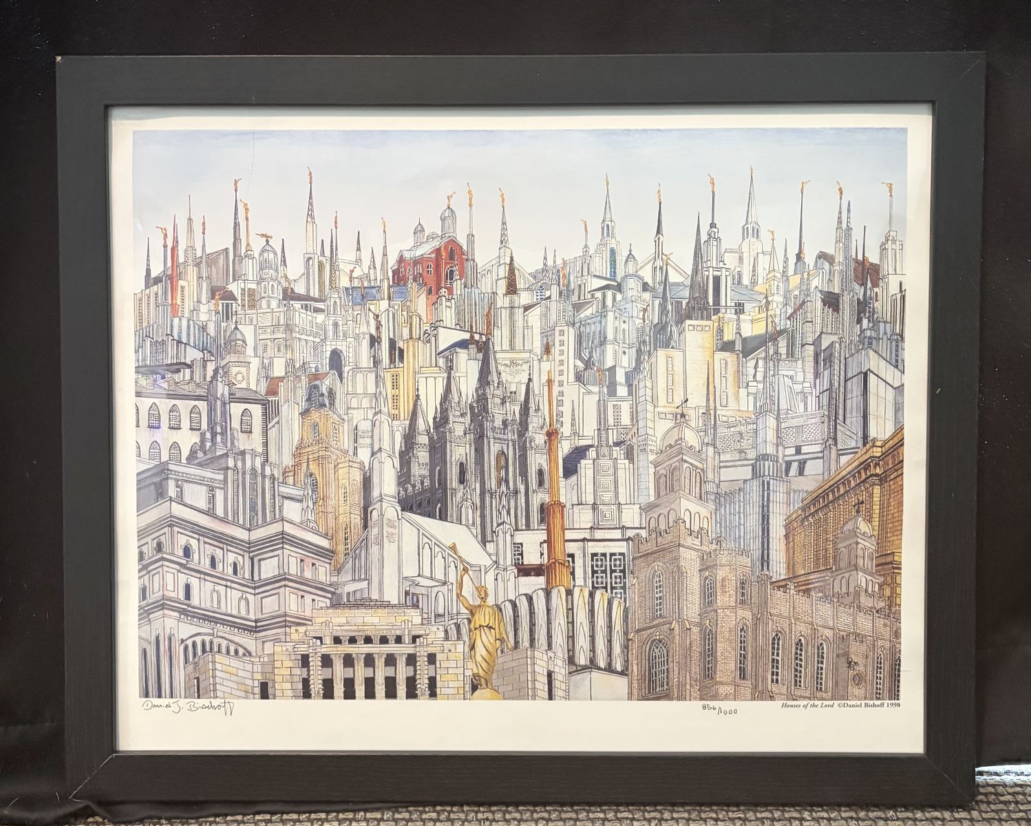 "Houses of the Lord" by Daniel Bishoff 1998 | 856 of 1000 Artwork