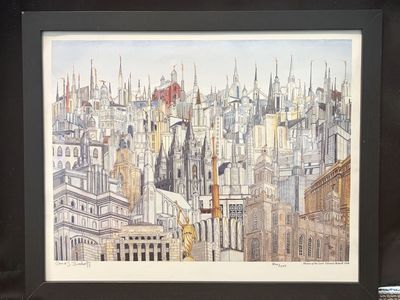 "Houses of the Lord" by Daniel Bishoff 1998 | 856 of 1000 Artwork