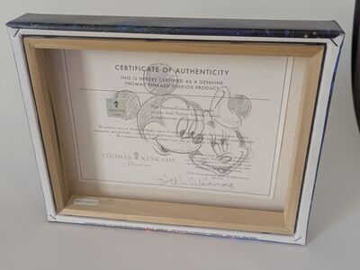 Disney Artist Autograph: D. Wunderlich -T. Kincaide Cinderella Dancing in the Starlight 10x8