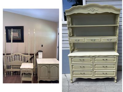 Beautiful French Provincial Vintage Twin Bedroom Set