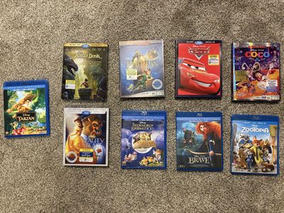 Disney Blu-Ray + DVD Movies