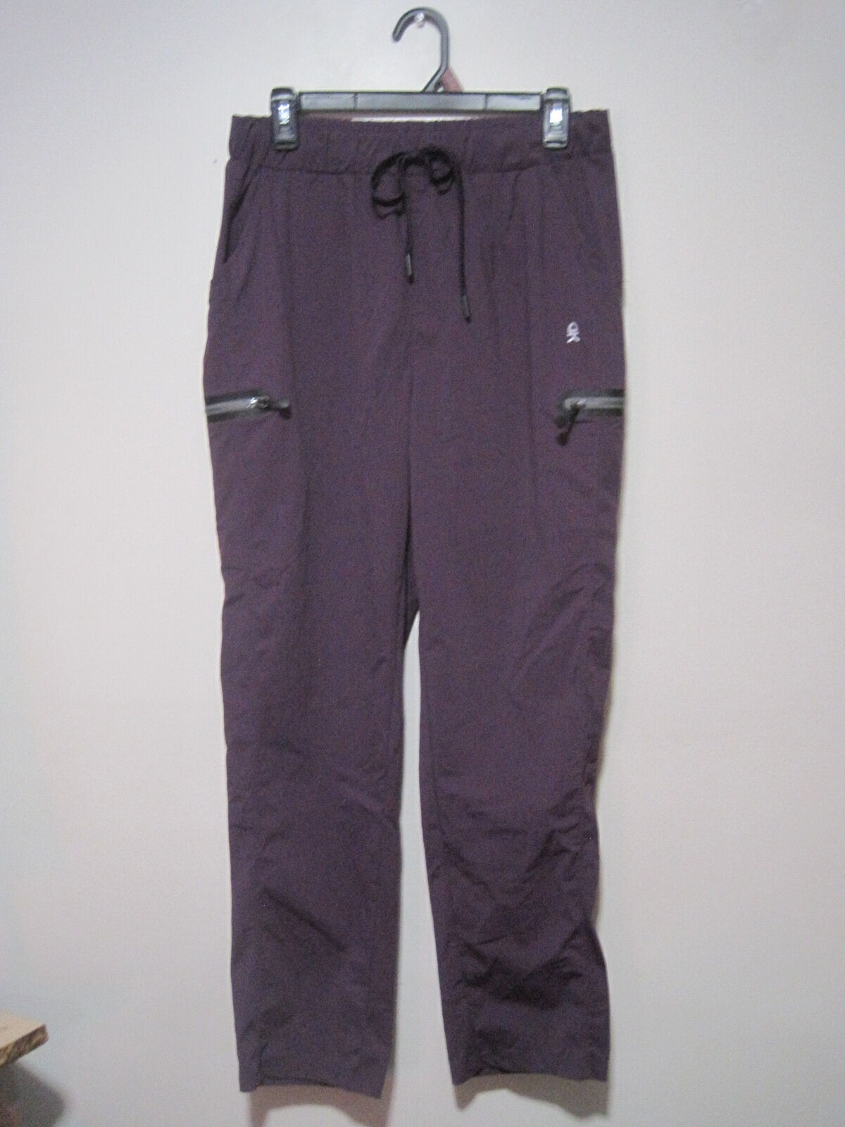 Little Donkey Andy Womens Large Lightweight Breathable Cargo Jogger Pants Purple