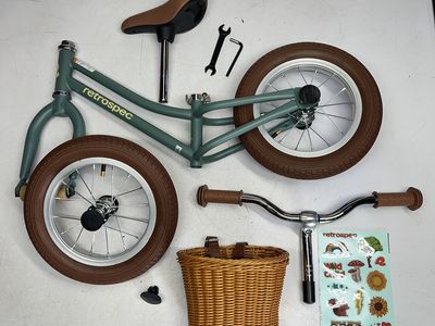 RETROSPEC Baby Beaumont Kids Balance Bike 18 Months-4yrs Matte Clover 5454