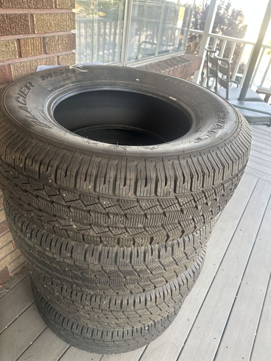 4 Studded Truck Tires $100 like new