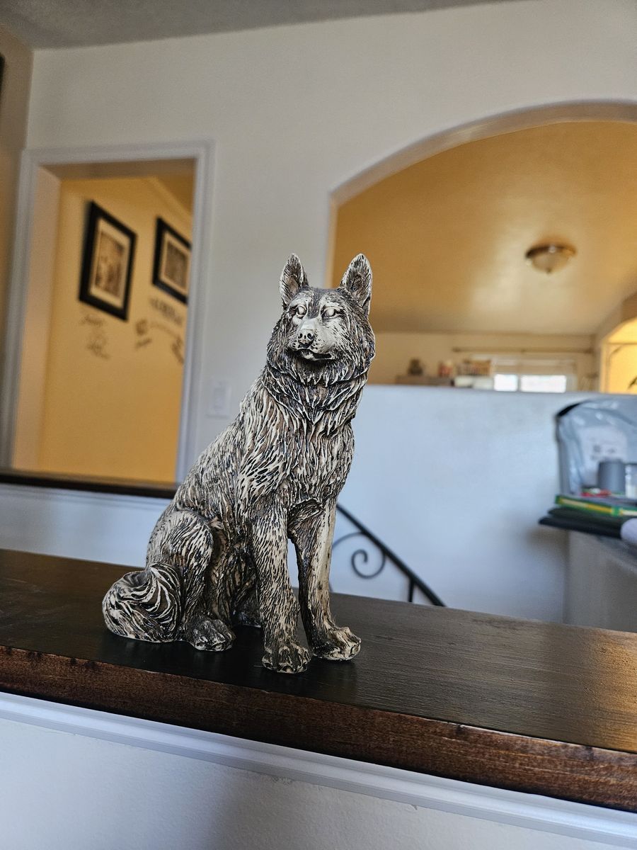 Hand Carved Wolf