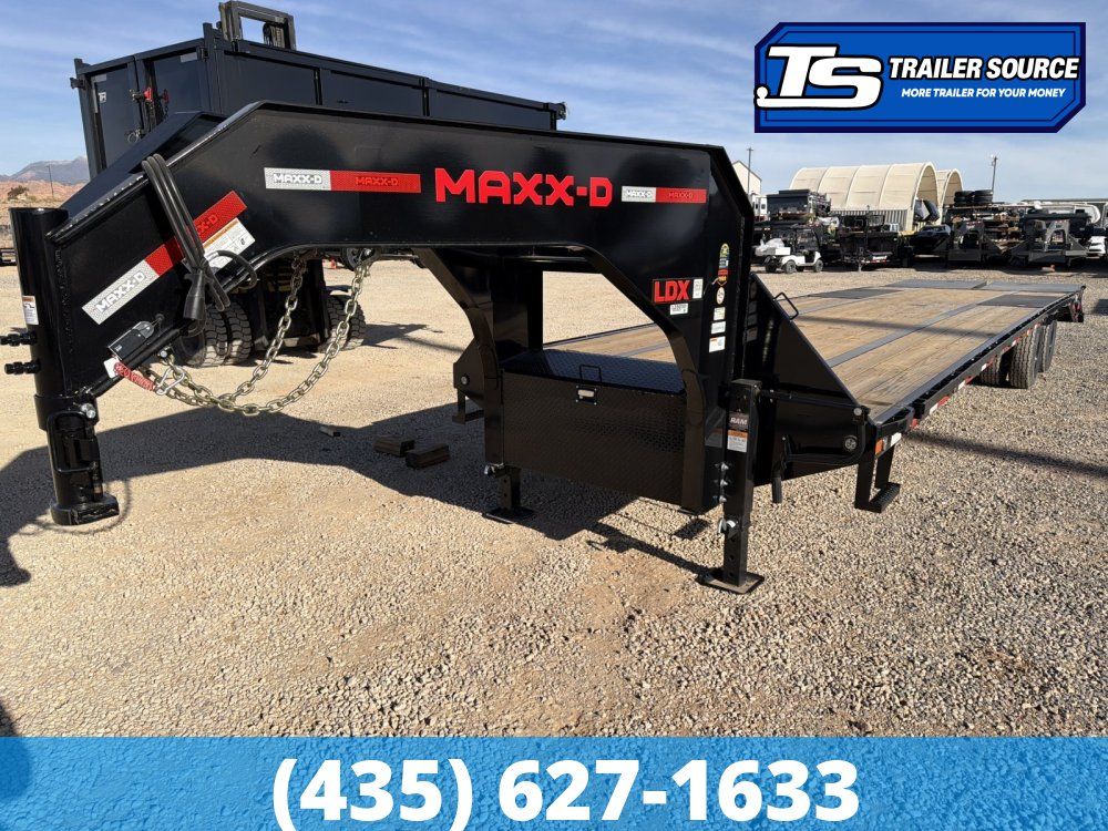 8.5x35 Maxx-D LDX Gooseneck Equipment Trailer -  25.9K GVWR - 12k Axles, HDSS (Hutch) Suspension