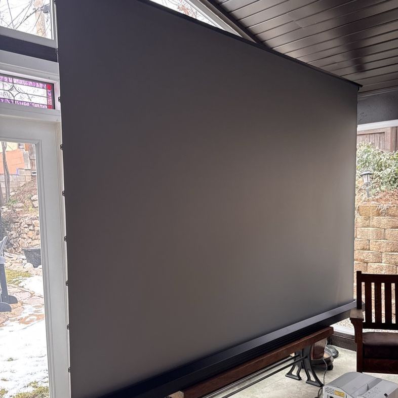 New 120 inch Motorized Floor Rising Alr Screen