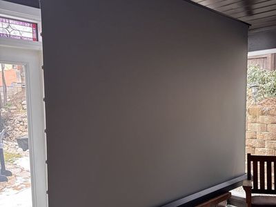 New 120 inch Motorized Floor Rising Alr Screen