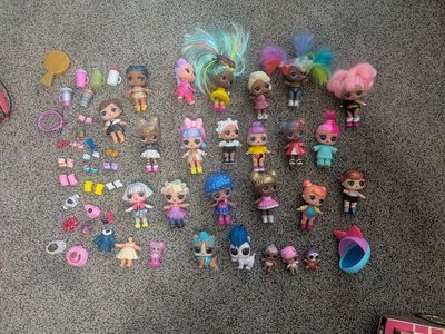 L.O.L. Surprise! Dolls Pets Lil Sisters and Accessories Lot