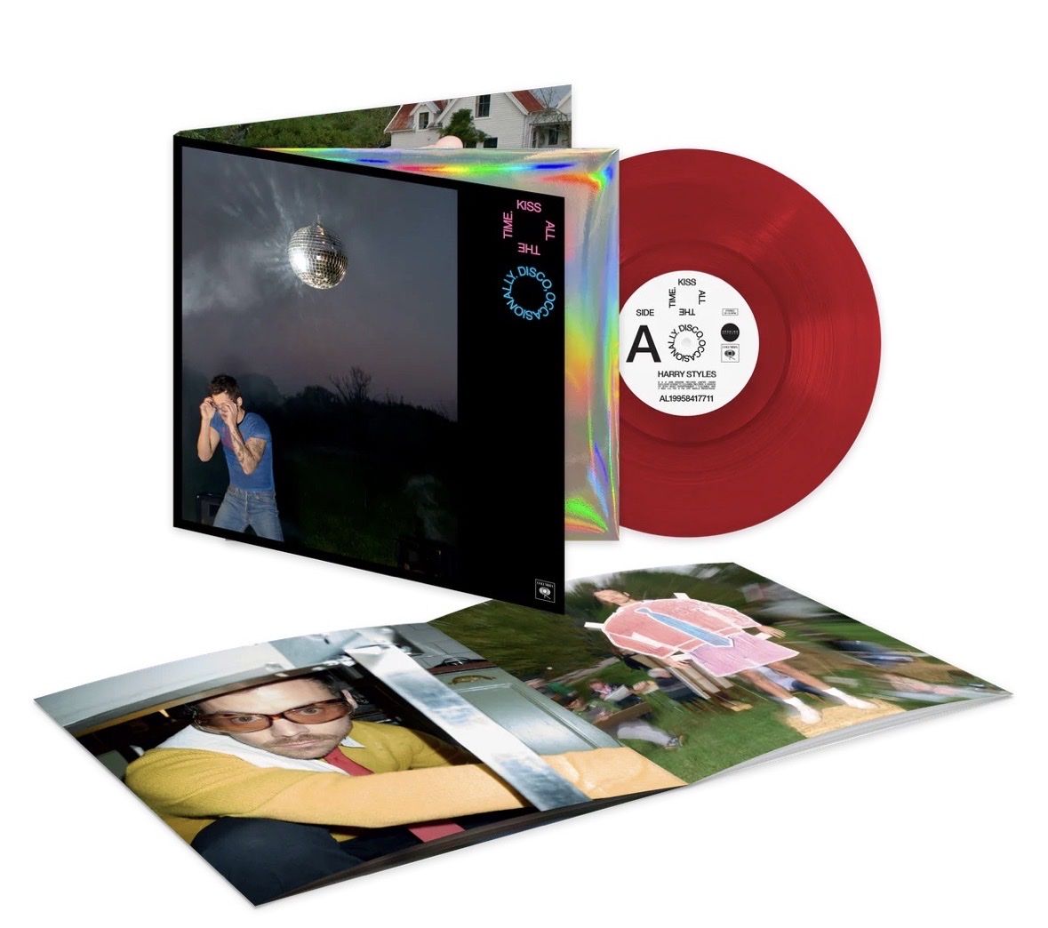 Harry Styles-KISS ALL THE TIME. DISCO, OCCASIONALLY–Limited Edition Tomato Red Vinyl-LP-Gatefold-NEW-SEALED-Rare