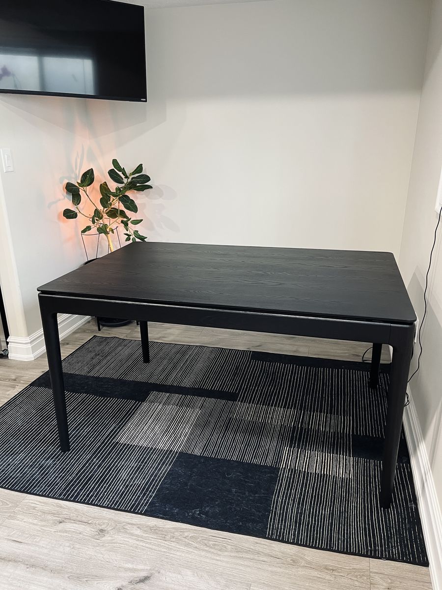 Black modern dining table