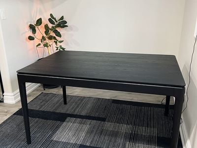 Black modern dining table