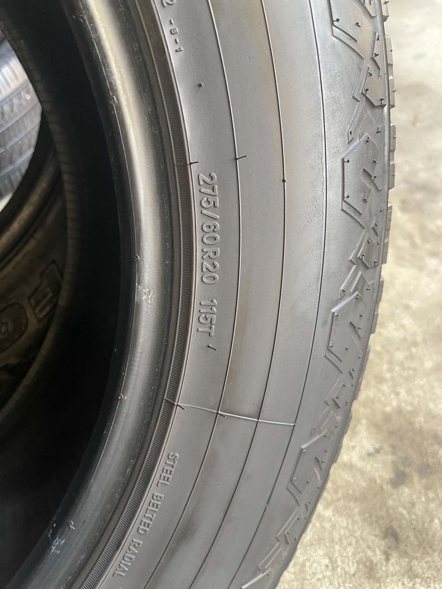 Pair of 275/60R20 115T All-Season Steel Belted Radial Tires
