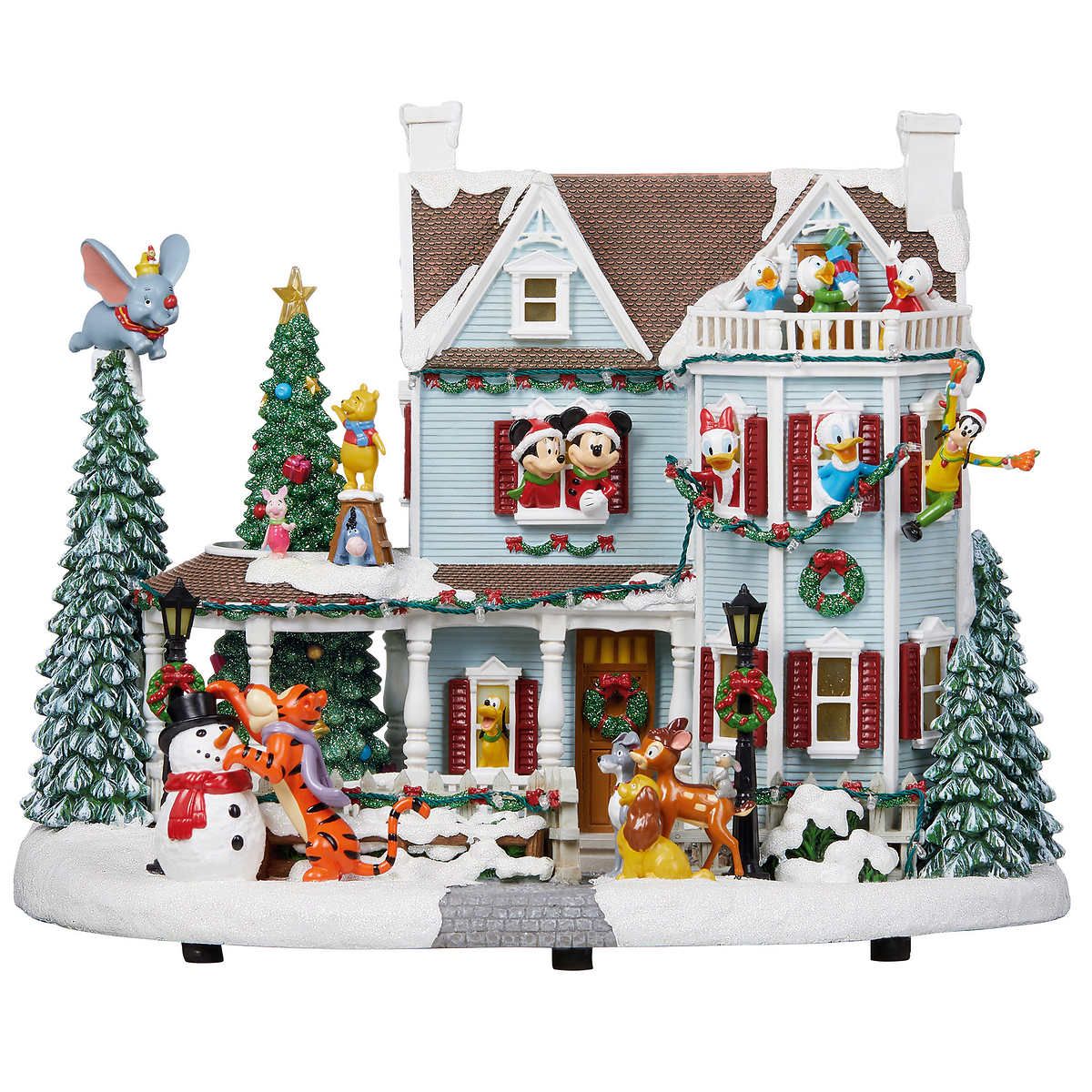 Disney Animated Holiday House, with Lights, Music, and Spinning Christmas Tree 1487750  #88134 