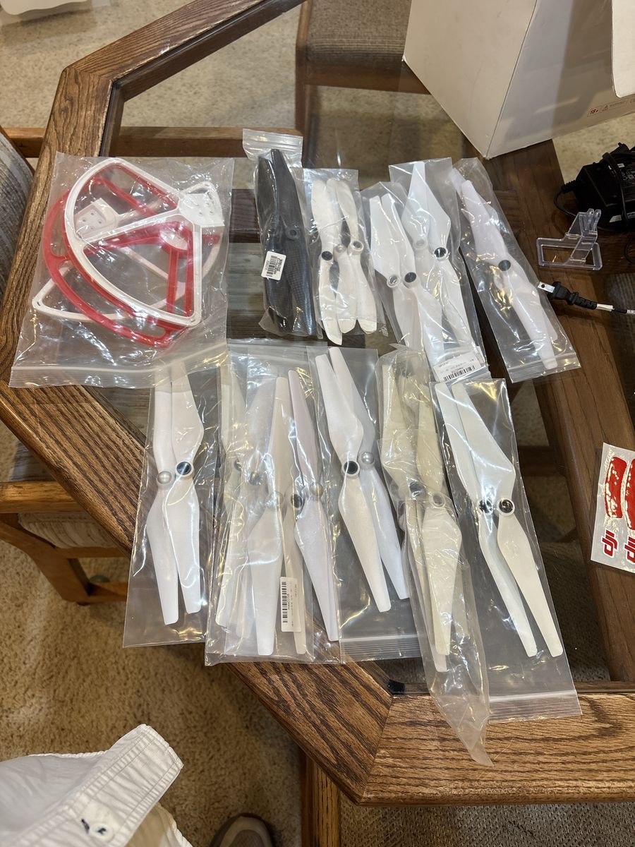 DJI Phantom 2 Drone Accessories - Propellers, Guards, Stickers, Manuals - White/Black/Red/Pink