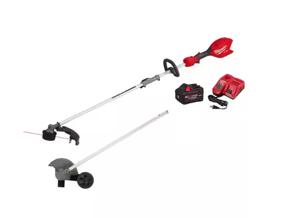 M18 FUEL 18V 16 in. Brushless Cordless Battery Powered QUIK-LOK String Trimmer 8.0 Ah FORGE Kit w/ Edger Attachment