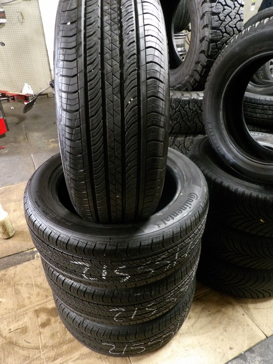 215/55R17 CONTINENTAL PROCONTACT TX SET OF USED TIRES