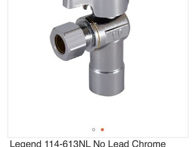 NEW! 1/4 Turn Angle Brass Stop Valve