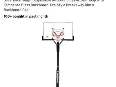 $300 LESS THAN AMAZON! BRAND NEW Silverback B5402W Adjustable Height In-Ground Basketball Hoop System