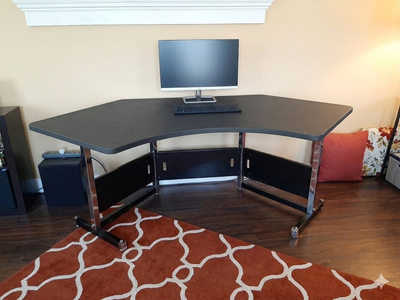 STURDY Corner Desk - Great for Gaming or Tinkering Projects