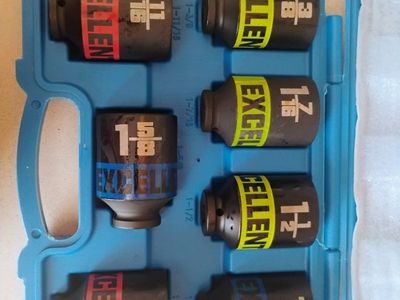 new impact socket set 1/2 inch nuevo