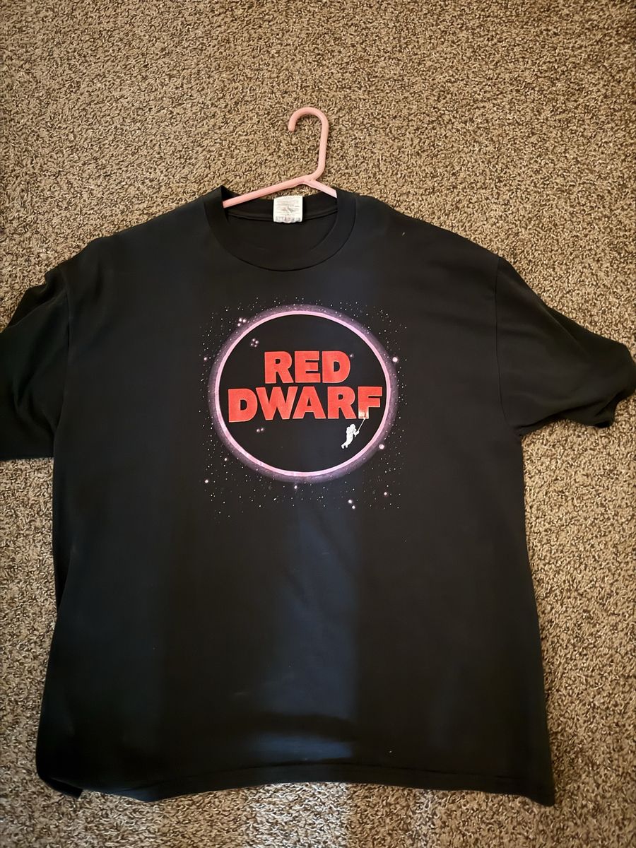 Vintage Red Dwarf Smeg Off Black Graphic T-Shirt XL Jerzees