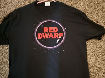 Vintage Red Dwarf Smeg Off Black Graphic T-Shirt XL Jerzees