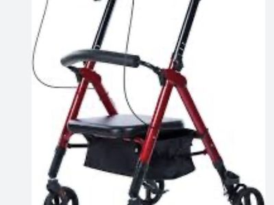 Upright Rollator Walker with Padded Armrests – Excellent Condition