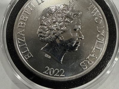 2022 Niue 1 oz Silver Star Wars Darth Vader Two Dollars Coin - Elizabeth II .999 Fine