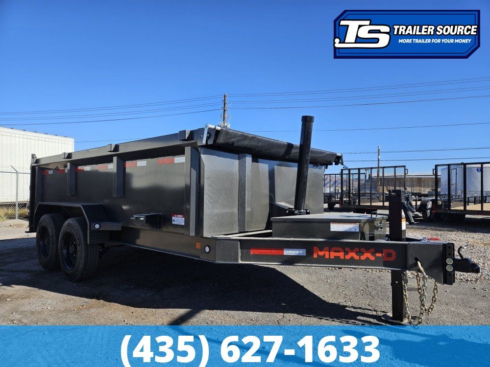 7x14 Maxx-D DTX Dump Trailer - 36" Sides - 17.5K GVWR