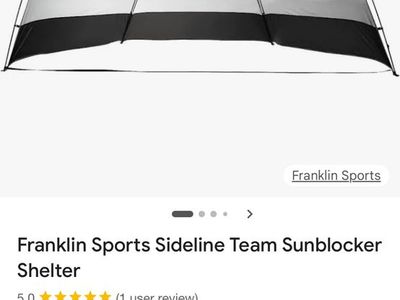 Franklin Sideline Pop Up Team Shelter