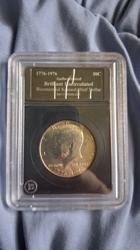 send offer! 1776-1976 Bicentennial Kennedy Half Dollar Authenticated Brilliant Uncirculated in Slab