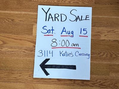 Garage Sale – Sat. August 15th 8:00 AM