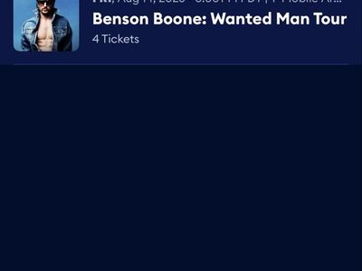 Benson Boone: Wanted Man Tour Las Vegas GA Ticket - August 14, 2026
