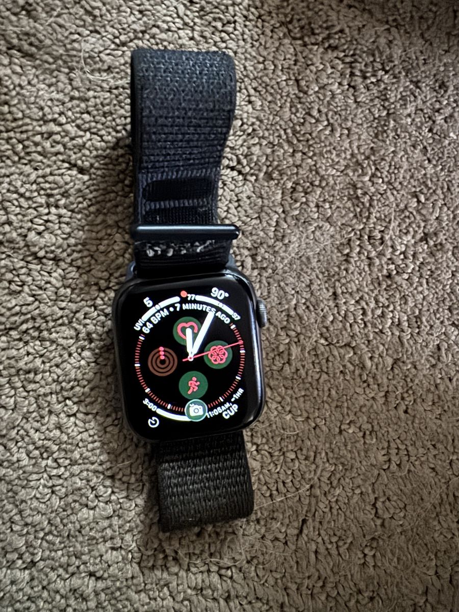 Apple Watch Series 6 GPS + Cellular 44mm Space Gray Aluminum with Black Sport Loop
