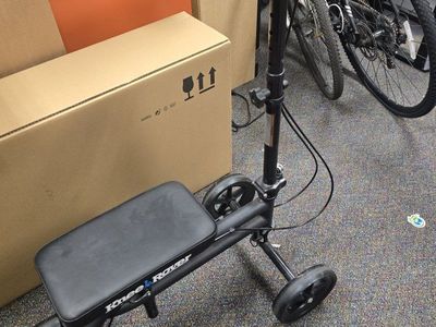 KneeRover Steerable Knee Scooter - Black Medical Mobility Aid