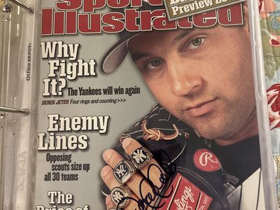 Derek Jeter Autographed Sports Illustrated Magazine Hand Signed w/COA sticker MLB New York Yankees Super Star.