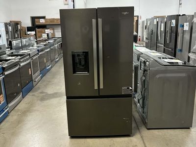 NEW WHIRLPOOL 30 C FT BLACK STAINLESS FRENCH DOOR