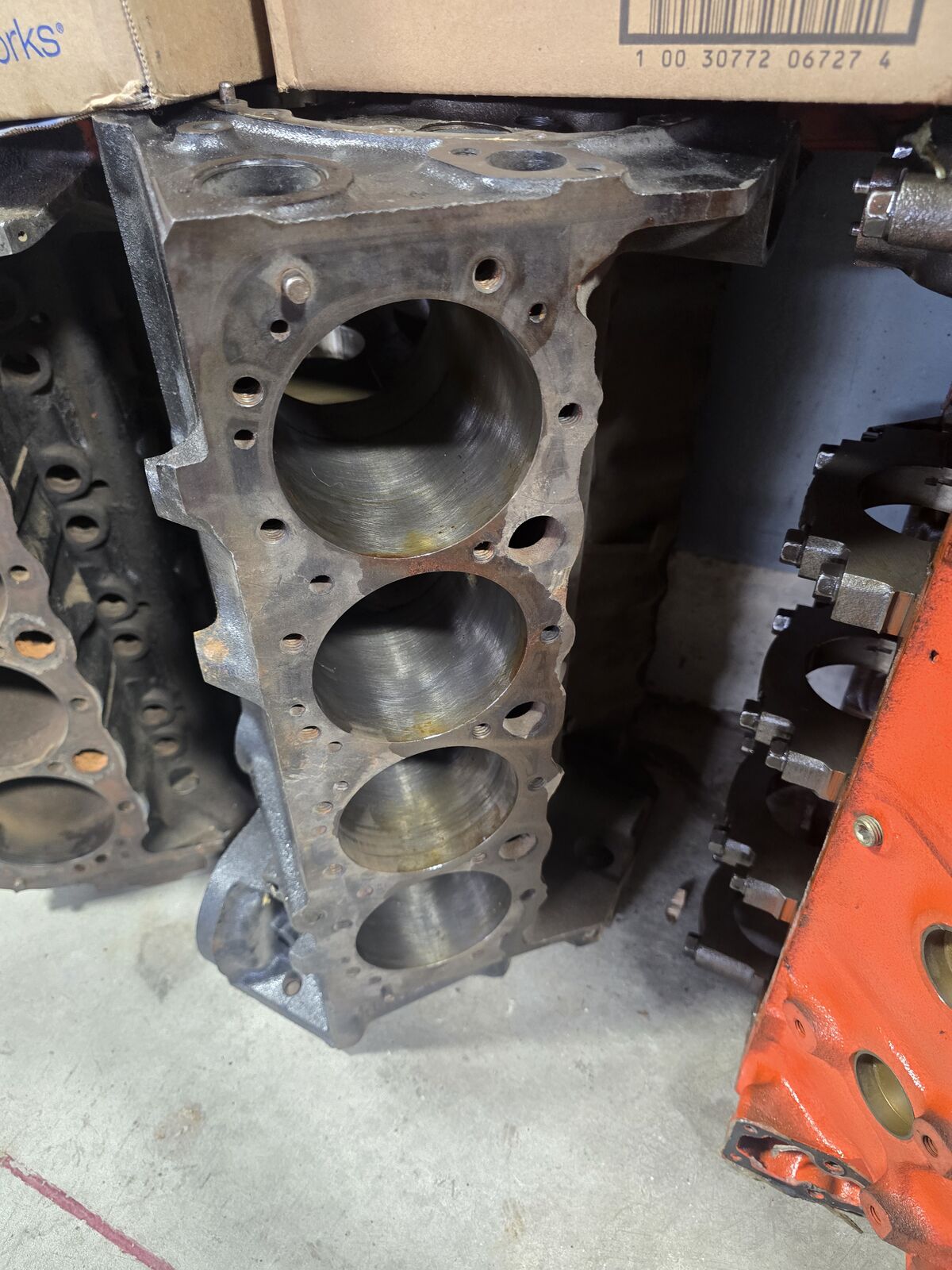 327  SBC engine block impala