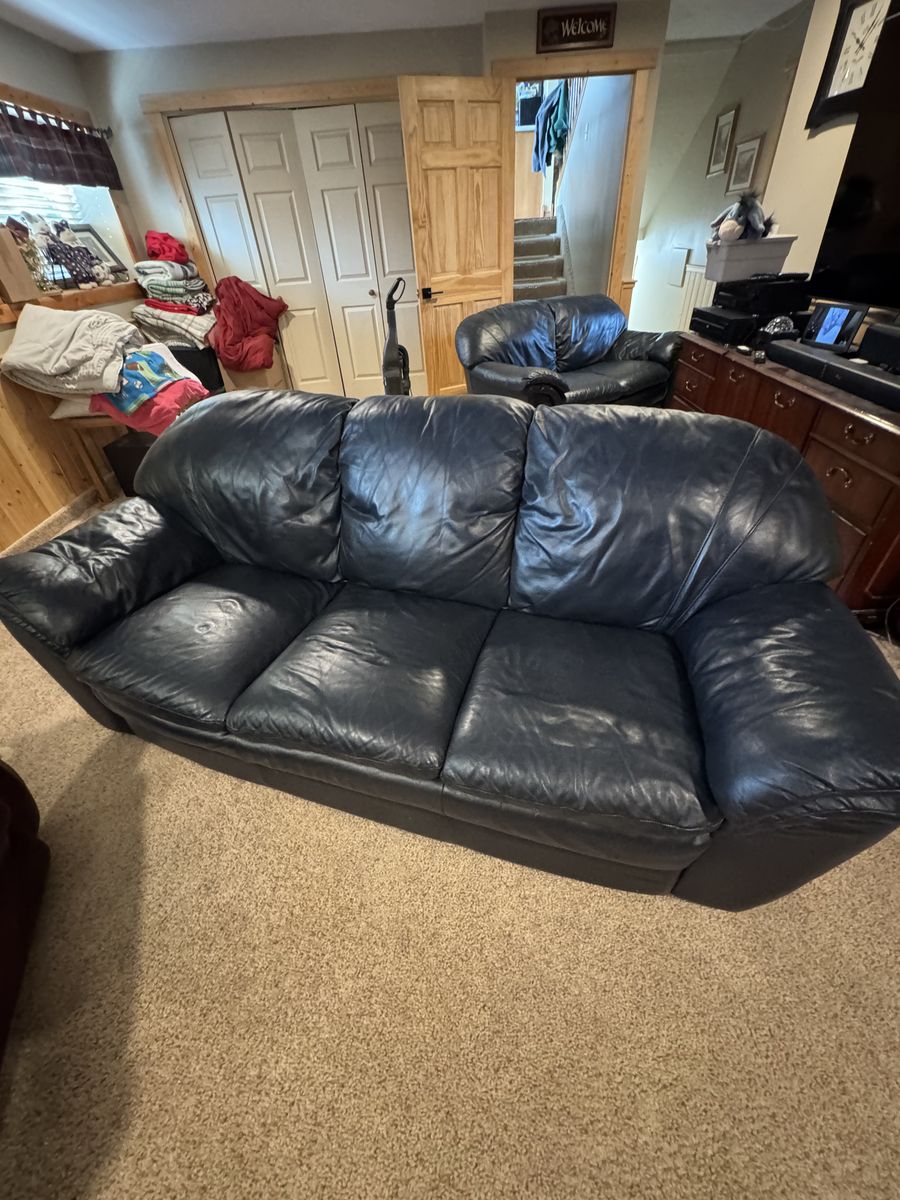 Leather Couch, Loveseat, Recliner
