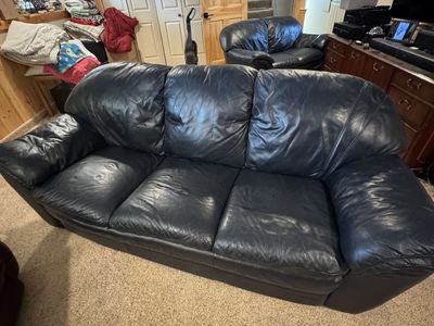 Leather Couch, Loveseat, Recliner