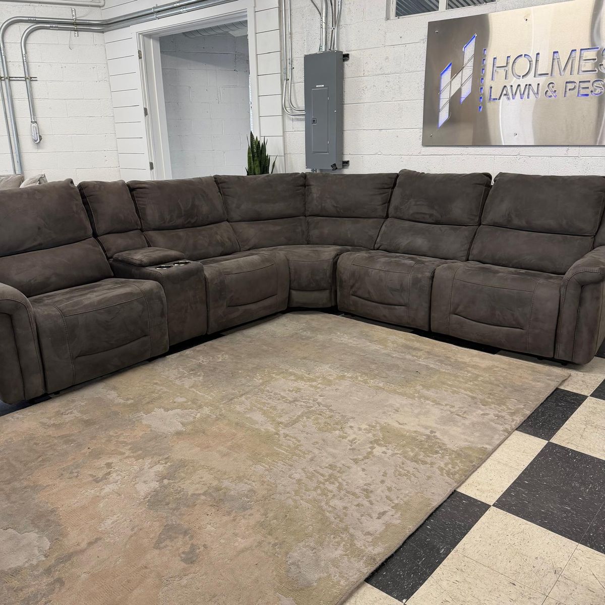 COSTCO CARLIN FABRIC POWER RECLINING SECTIONAL W/ POWER HEADRESTS!!