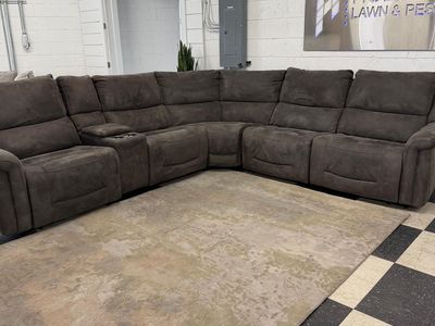 COSTCO CARLIN FABRIC POWER RECLINING SECTIONAL W/ POWER HEADRESTS!!