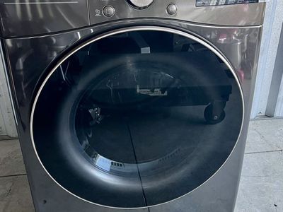 LG Vented SMART Stackable Electric Dryer in Black Steel with TurboSteam and Sensor Dry Technology